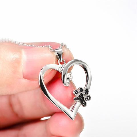 925 Sterling Silber Pfote Kette