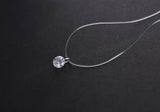 Collier zircon en argent sterling 925