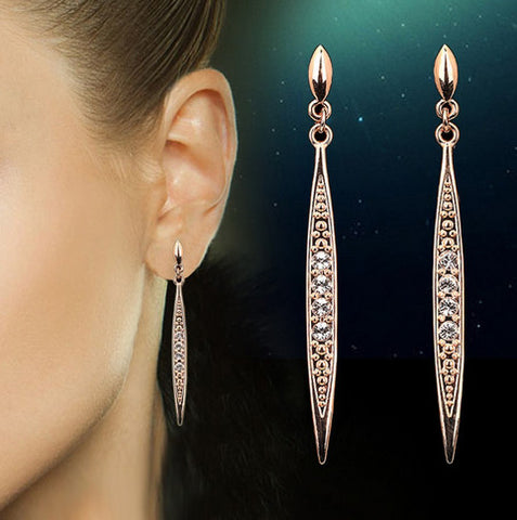 18k Gold & Silber Diamant Ohrringe