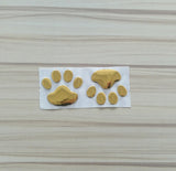 2x Stücke Hunde Pfote Aufkleber