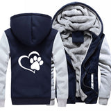 Katzen Pfote Herz Kapuzenpullover