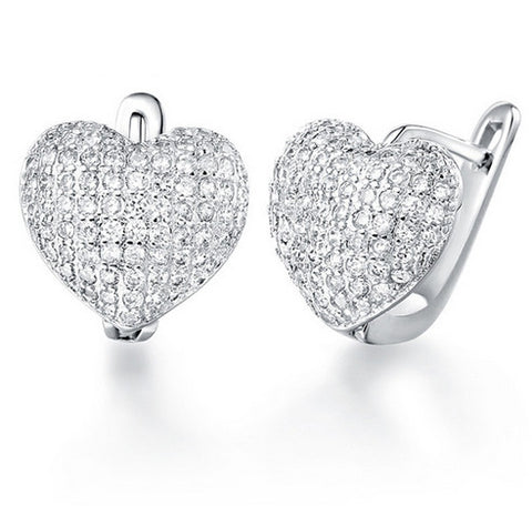 925 Sterling Silber Kristall Ohrringe