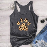 Ärmellos T-shirt mit Hundepfote