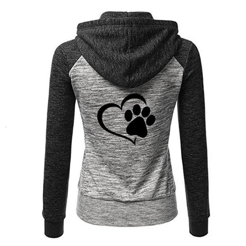 Hundepfote Herz Pulli