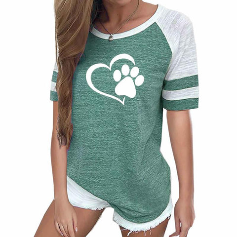 Pfote Herz T-shirt