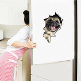 3D Hunde WC Aufkleber