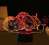 3D Hunde LED Lampe (7 Farben veränderbar)