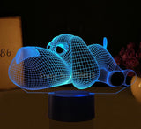 3D Hunde LED Lampe (7 Farben veränderbar)