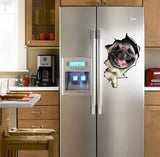 3D Hunde WC Aufkleber