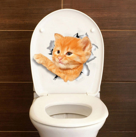 3D Katzen Aufkleber