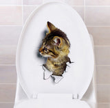 3D Katzen Aufkleber