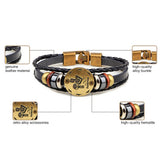 12 Horoskop Lederarmband