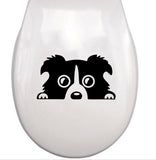 3D Hunde WC Aufkleber
