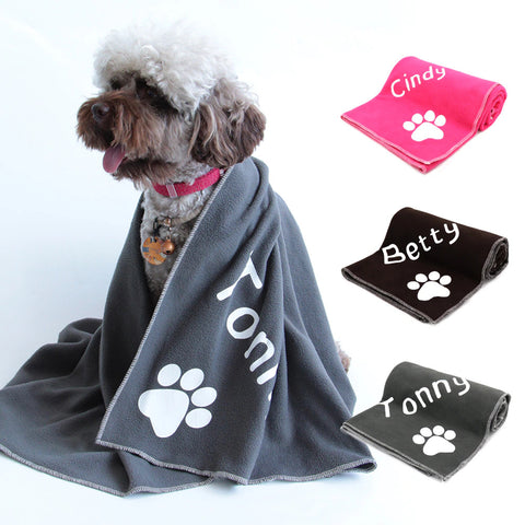Personalisierte Hunde Badetuch